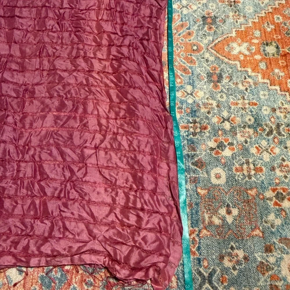 Pink silk scarf